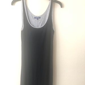 Gray and Black tank dress